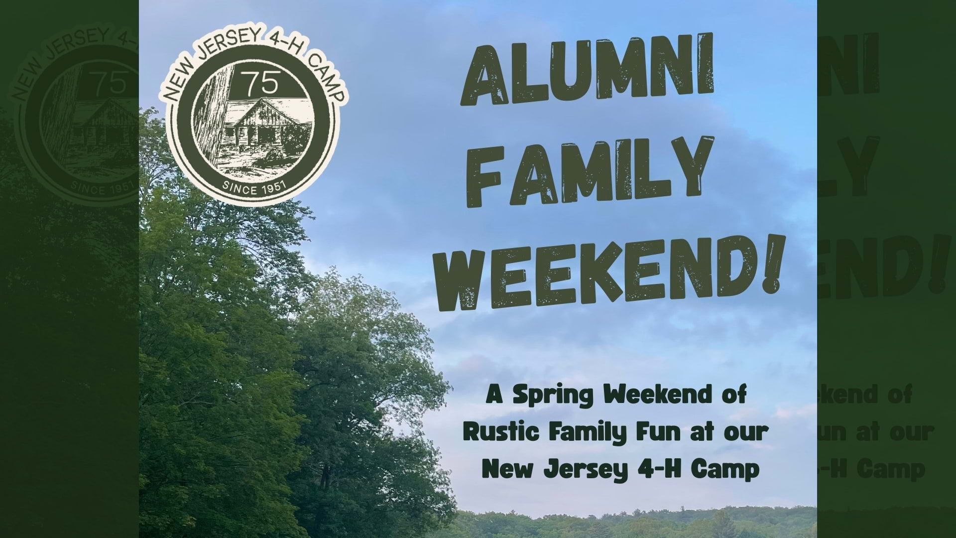 4-H Alumni Weekend Camp graphic