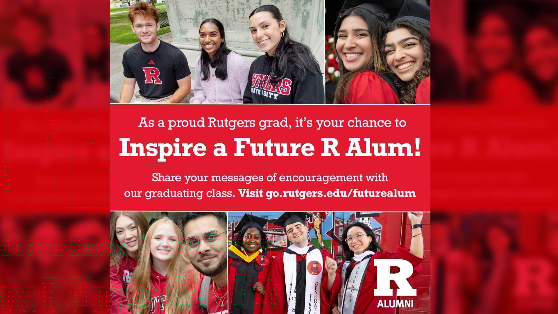 Inspire a Future Rutgers alum Graphic 