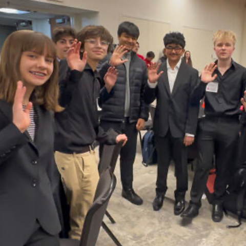 Photo of students at NJYI