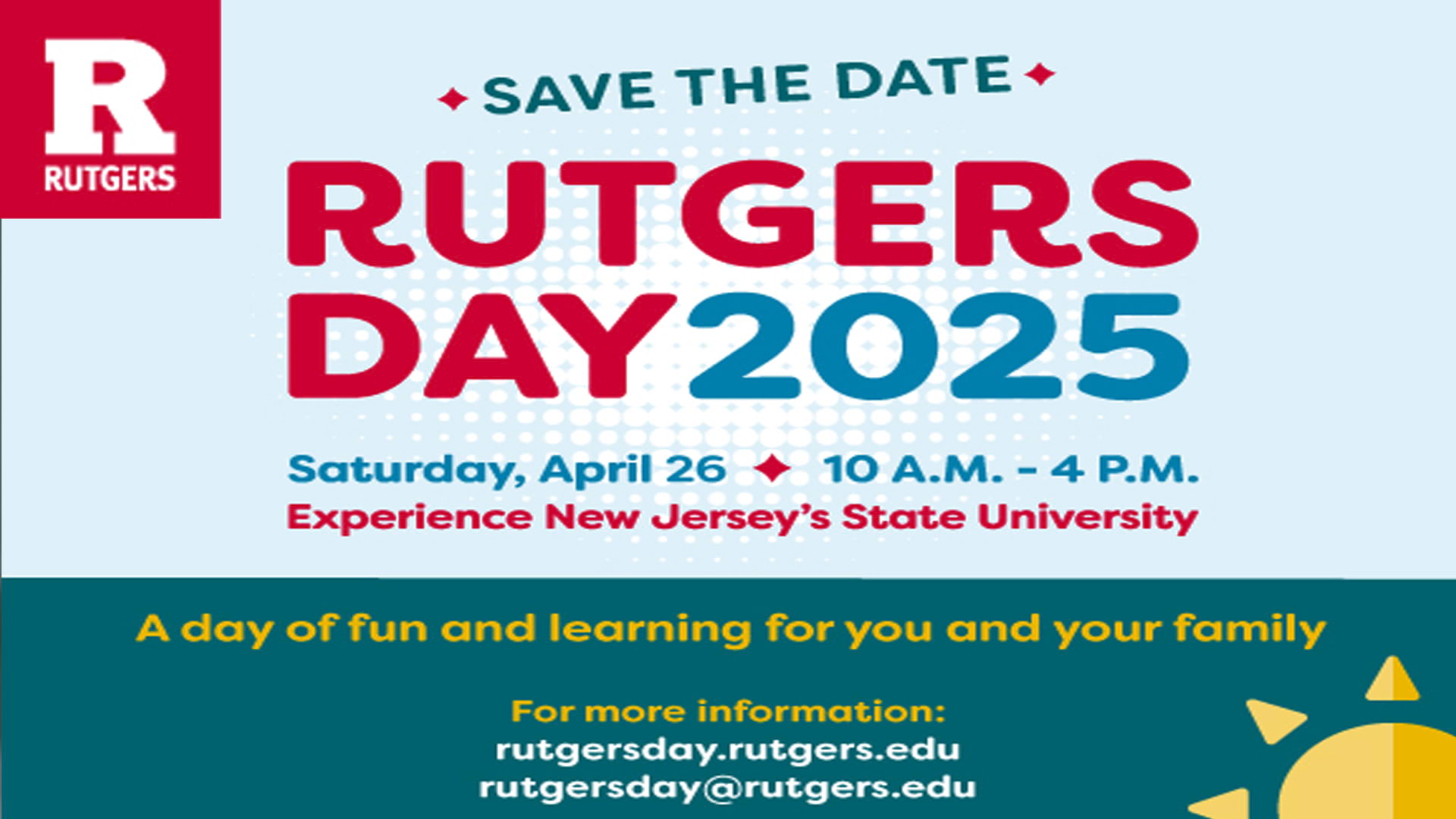 Graphic of Rutgers Day 2025