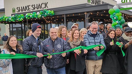 Ribbon cutting ceremony.